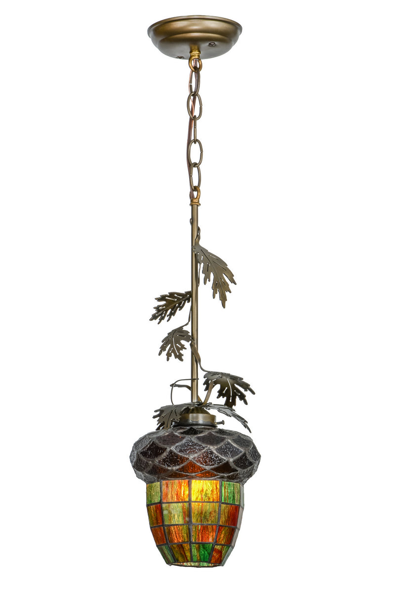 Meyda Tiffany 121872 One Light Mini Pendant, Antique Copper