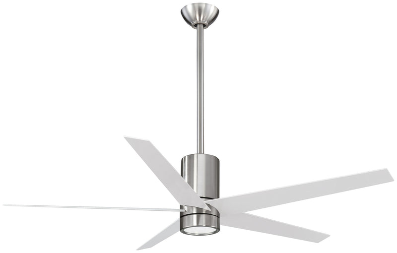 Minka Aire F828-BN/WH 56" Ceiling Fan, Brushed Nickel/White
