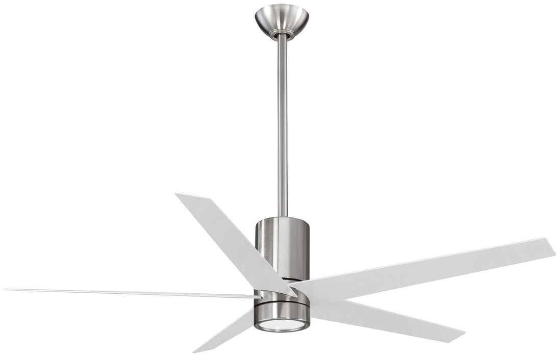 Minka Aire F828-BN/WH 56" Ceiling Fan, Brushed Nickel/White