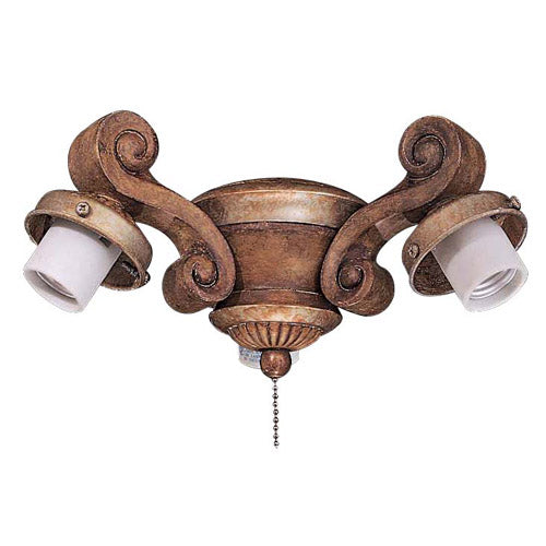 Minka Aire K36-TSP Three Light Fan Light Kit, Tuscan Tatina