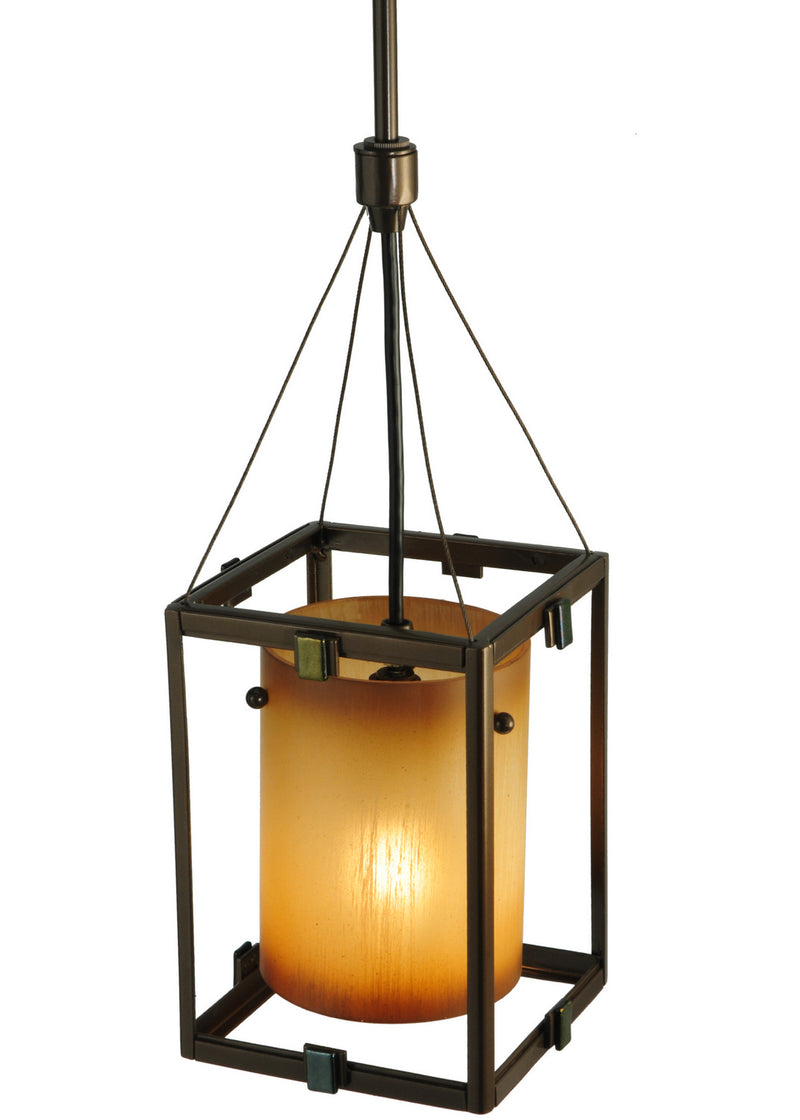 Meyda Tiffany 125508 One Light Mini Pendant, Golden Bronze