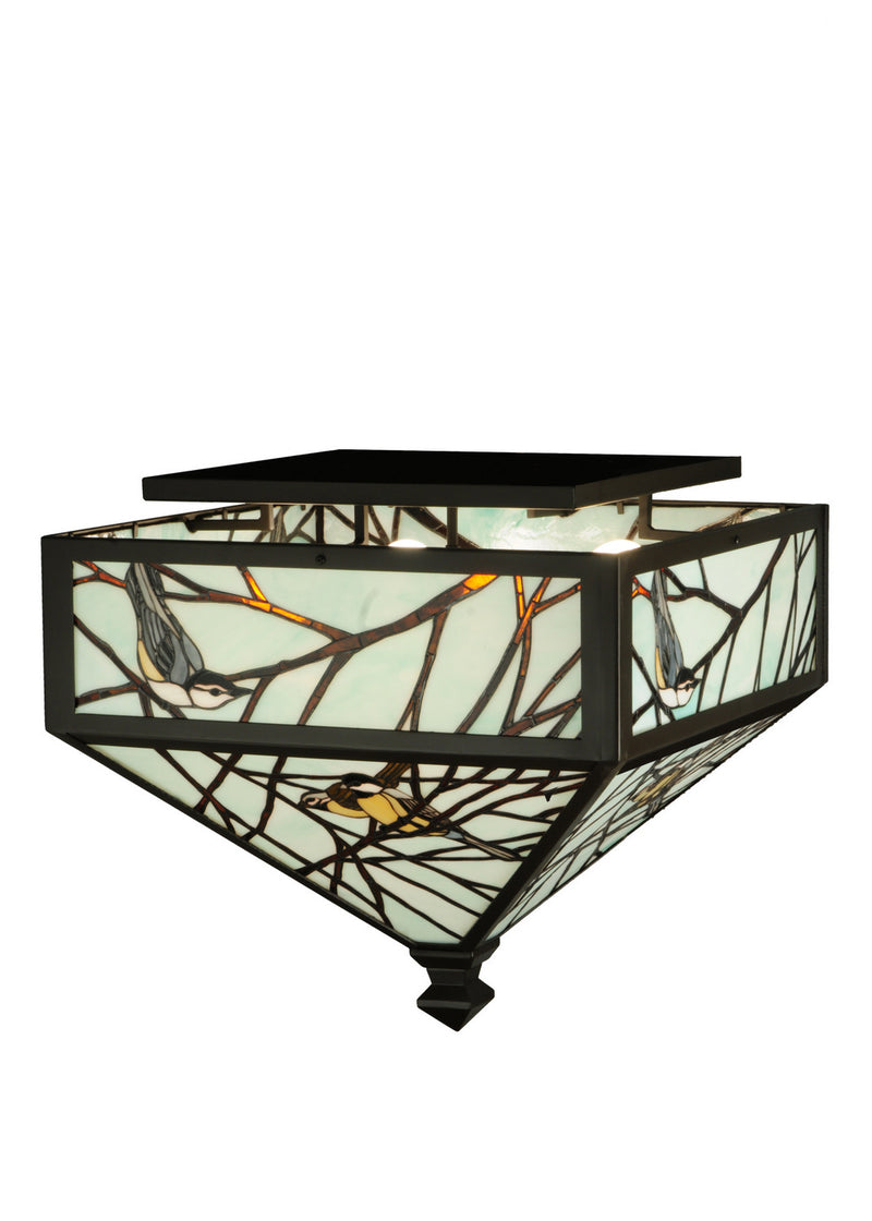 Meyda Tiffany 129417 Four Light Flushmount, Oil Rubbed Bronze