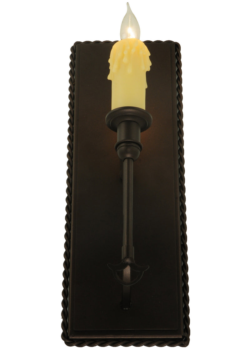 Meyda Tiffany 130505 One Light Wall Sconce, Mahogany Bronze