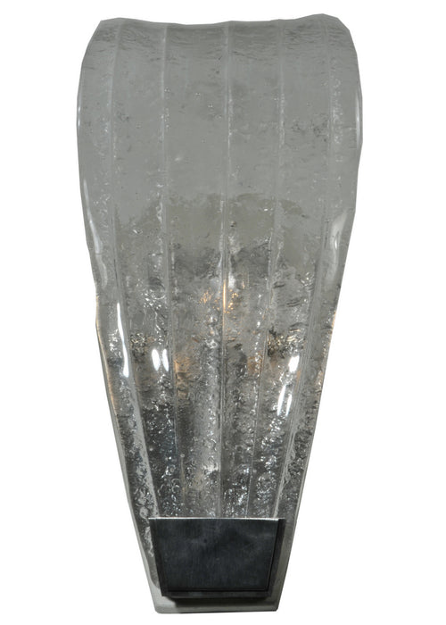 Meyda Tiffany 131654 One Light Wall Sconce, Brushed Stainless Steel
