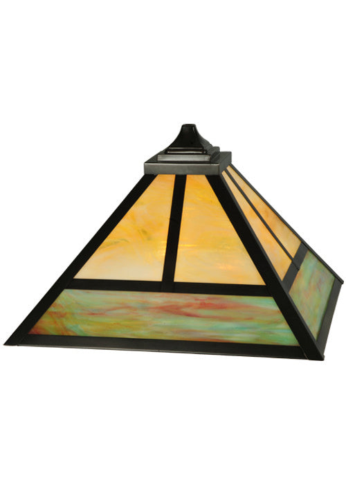 Meyda Tiffany 132408 Shade, Craftsman Brown