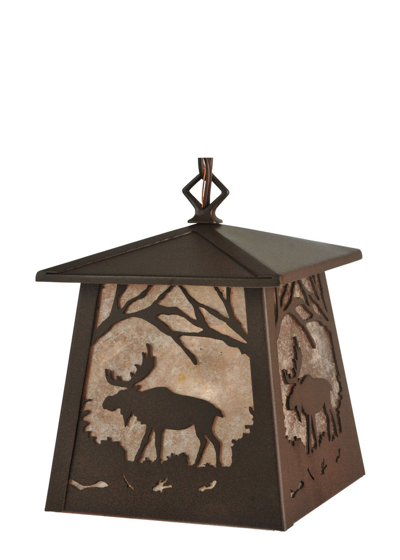 Meyda Tiffany 133124 One Light Mini Pendant, Cafe Noir