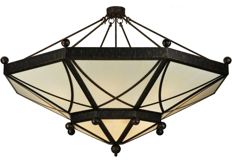 Meyda Tiffany 133411 15 Light Semi-Flushmount, Roasted Red Pepper