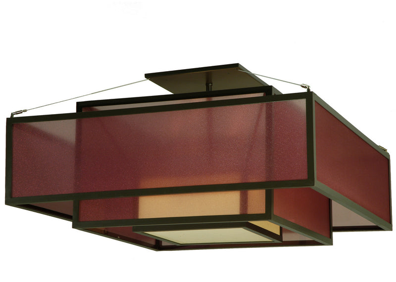 Meyda Tiffany 134842 Four Light Semi-Flushmount, Timeless Bronze