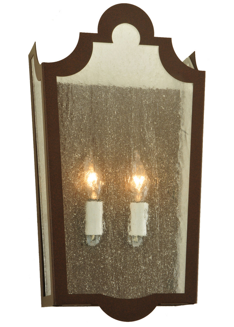 Meyda Tiffany 135020 Two Light Wall Sconce, Caf Noir