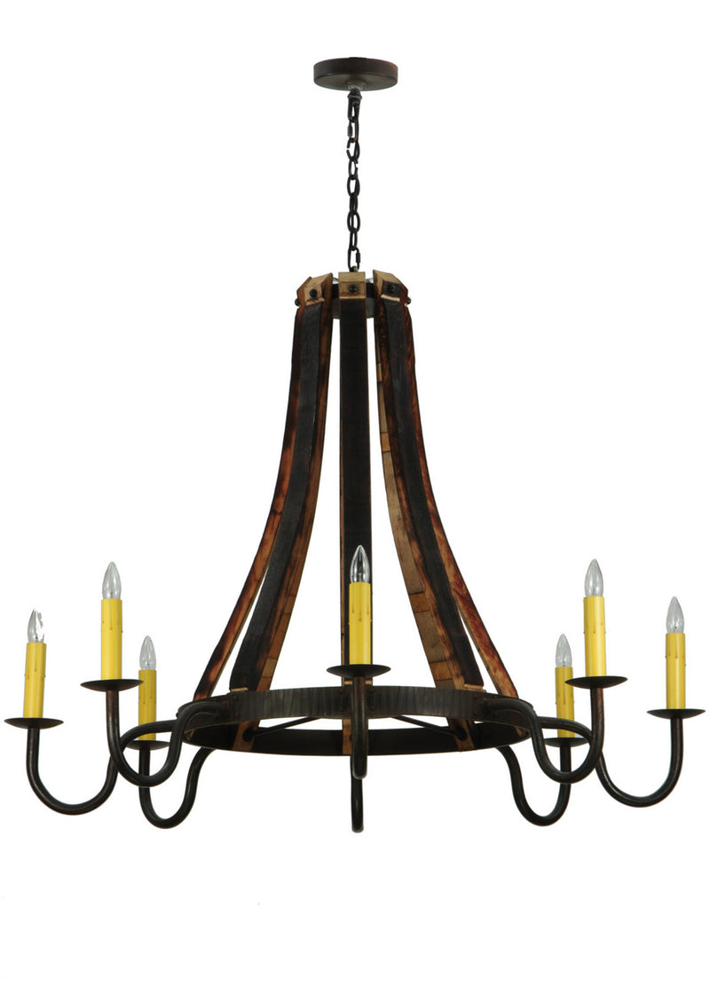 Meyda Tiffany 135754 Eight Light Chandelier, Costello Black