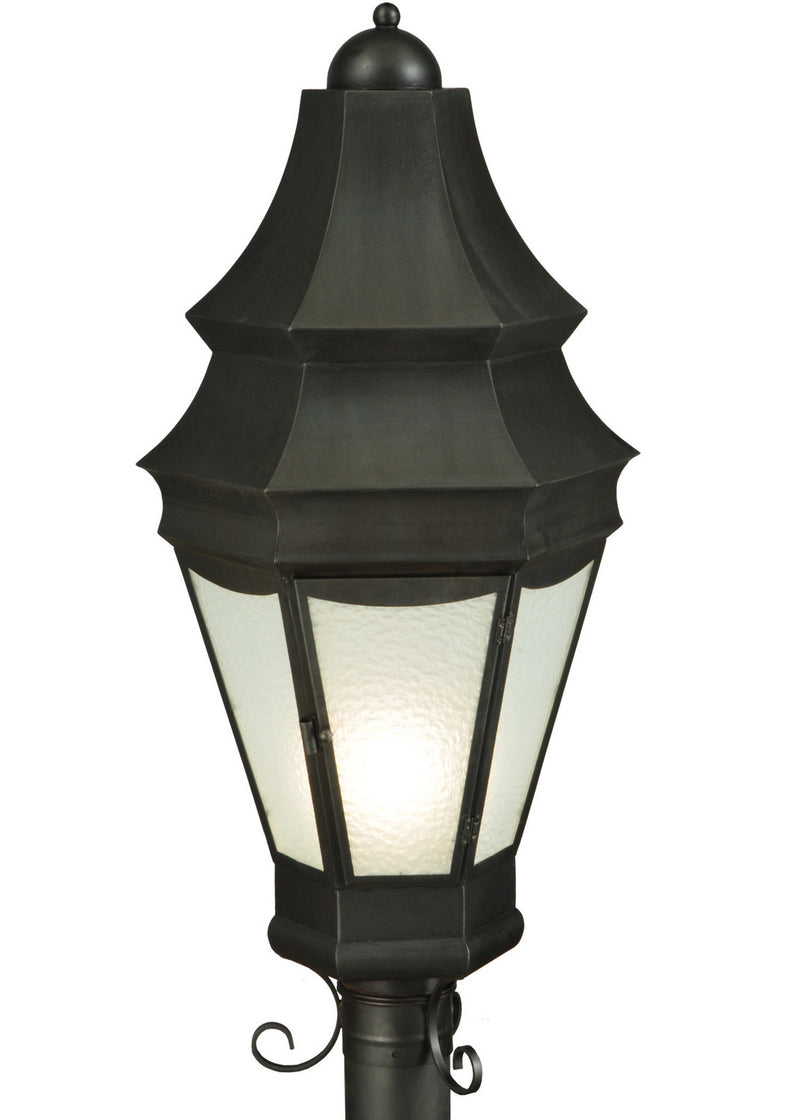 Meyda Tiffany 135978 Two Light Outdoor Street Lamp, Craftsman Brown