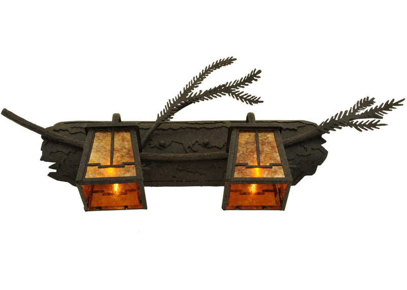 Meyda Tiffany 136511 Two Light Wall Sconce, Coffee Bean