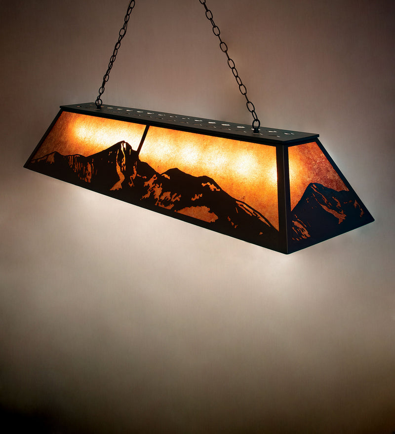 Meyda Tiffany 136601 Nine Light Oblong Pendant, Oil Rubbed Bronze