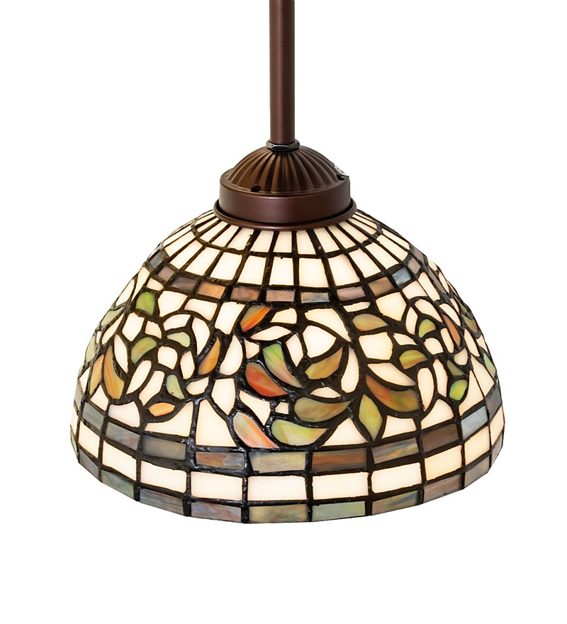 Meyda Tiffany 136653 One Light Pendant, Mahogany Bronze