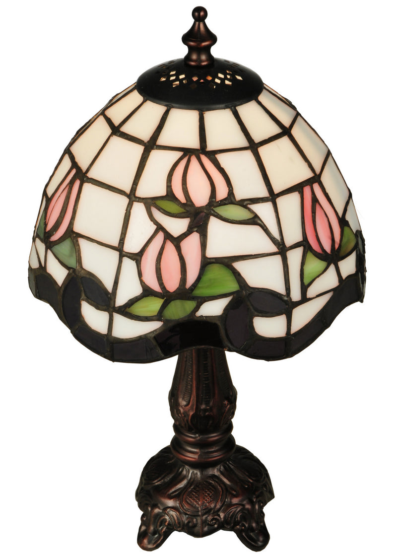 Meyda Tiffany 136921 One Light Mini Lamp, Craftsman Brown