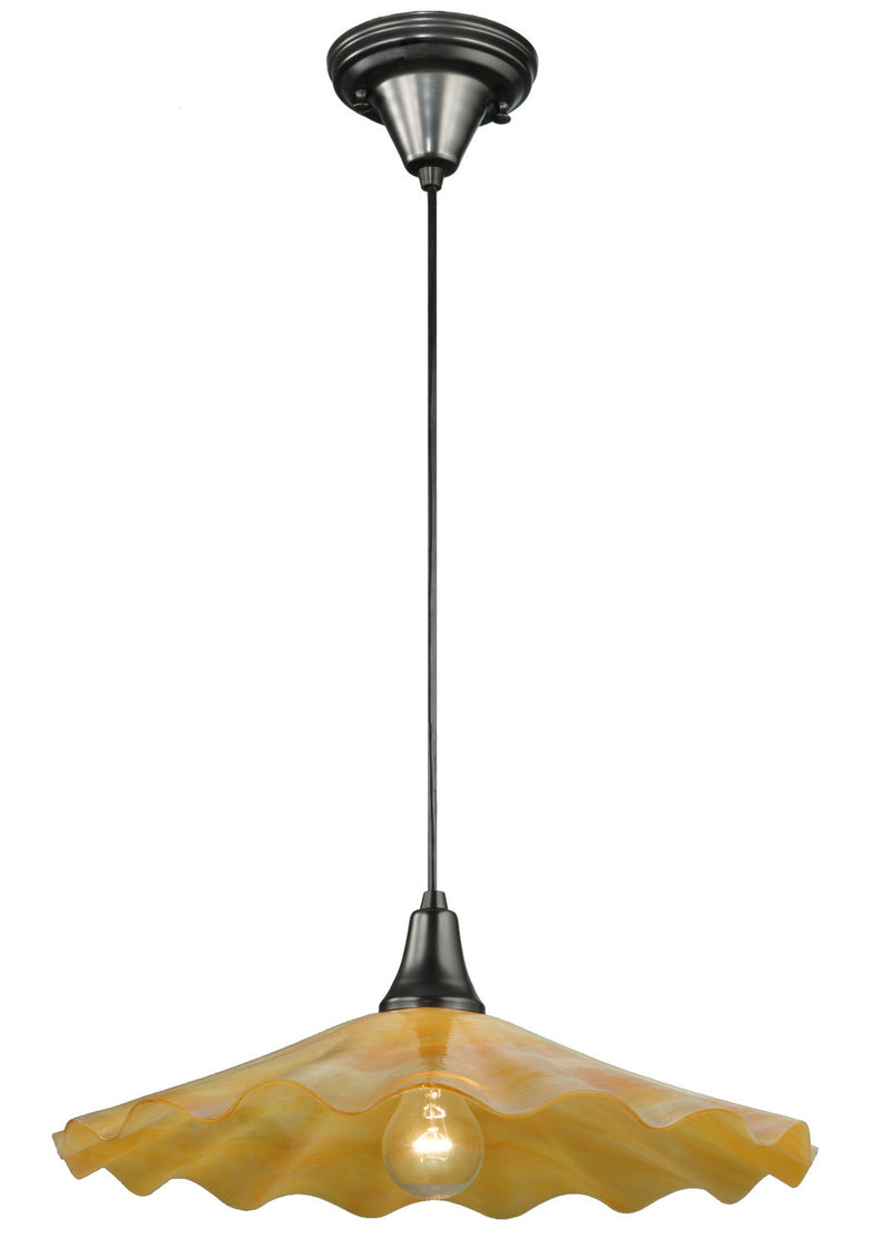 Meyda Tiffany 137206 One Light Pendant, Craftsman Brown