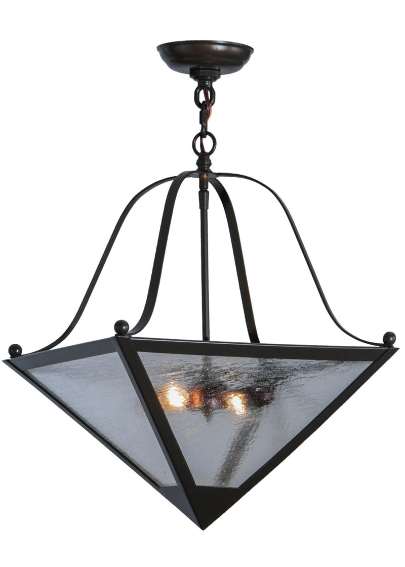 Meyda Tiffany 137503 Two Light Pendant, Timeless Bronze