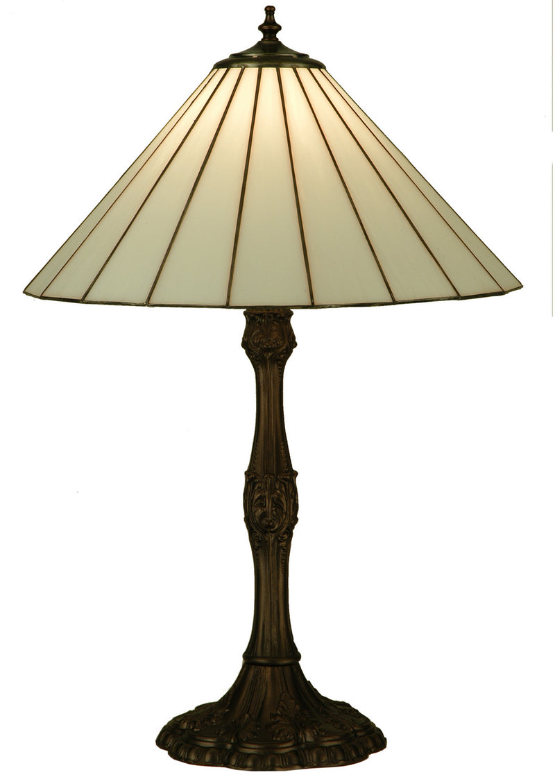 Meyda Tiffany 137668 One Light Table Lamp, Mahogany Bronze