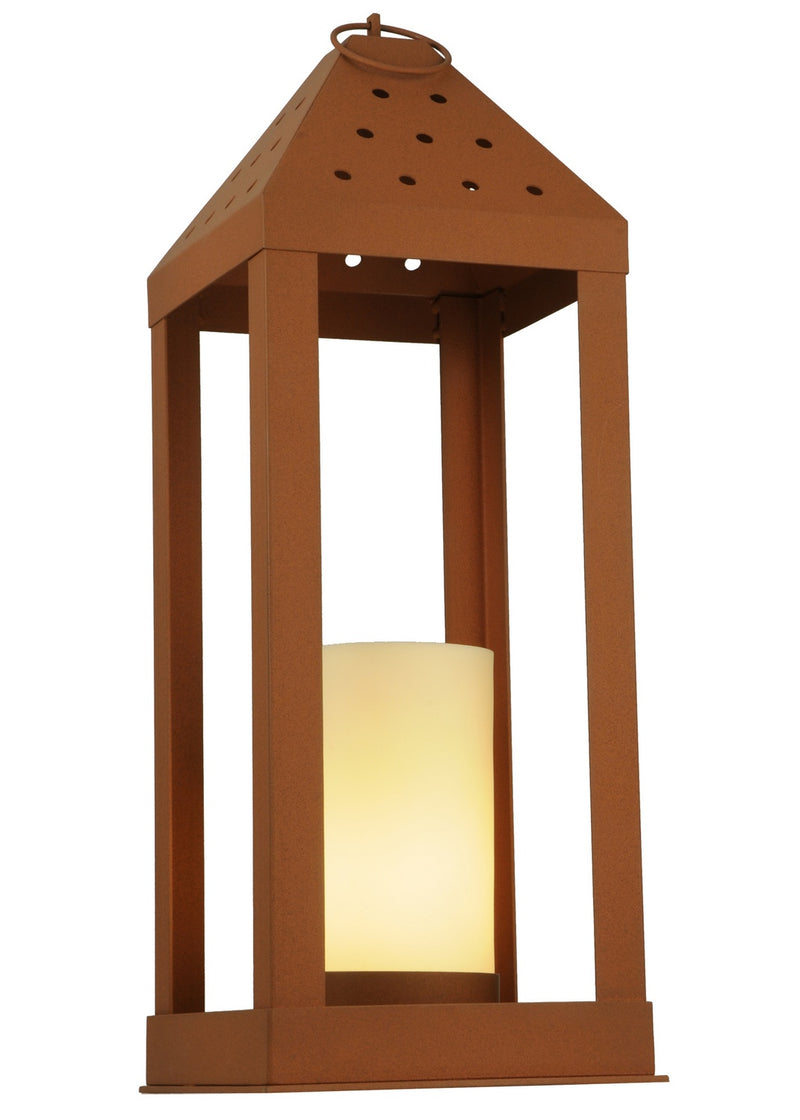 Meyda Tiffany 138525 One Light Post Mount, Red Rust,Custom