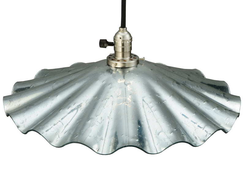 Meyda Tiffany 138633 One Light Pendant, Brushed Nickel
