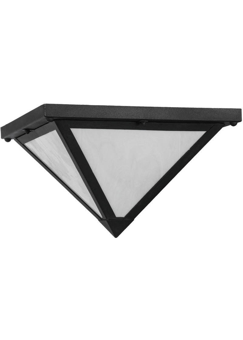 Meyda Tiffany 139537 One Light Flushmount, Costello Black