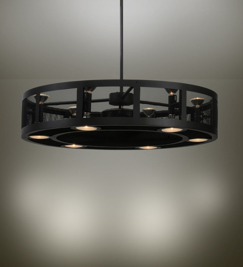 Meyda Tiffany 141328 48"Chandel-Air, Wrought Iron