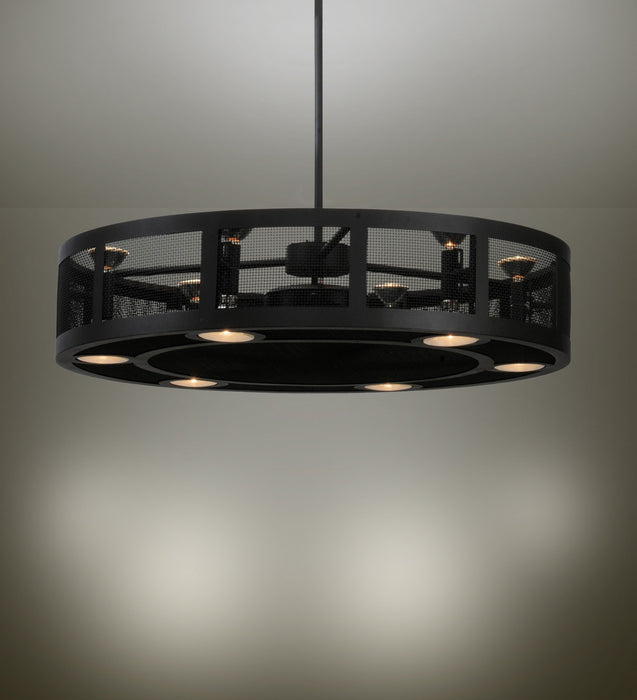 Meyda Tiffany 141328 48"Chandel-Air, Wrought Iron