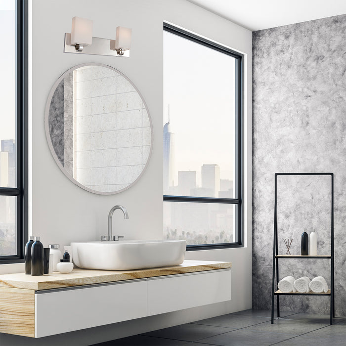 Nuvo Lighting 60-5182 Two Light Vanity, Polished Nickel