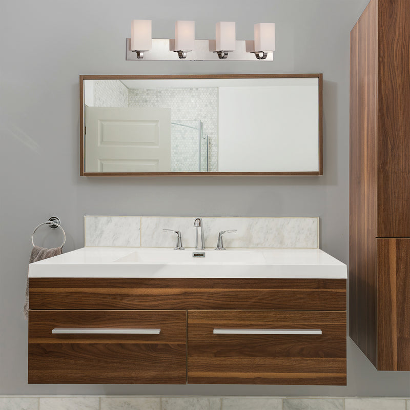 Nuvo Lighting 60-5184 Four Light Vanity, Polished Nickel