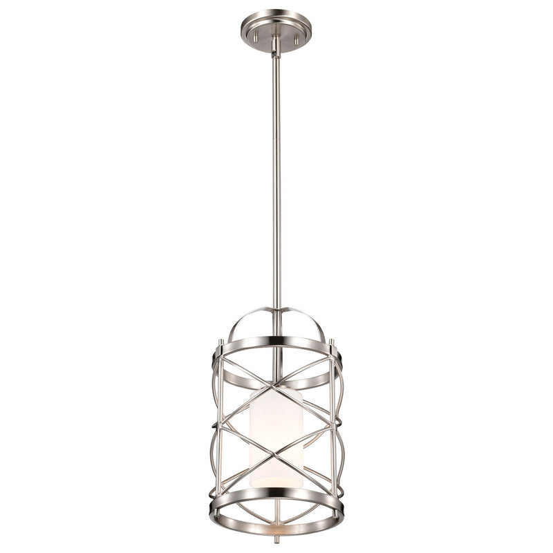 Nuvo Lighting 60-5332 One Light Mini Pendant, Brushed Nickel