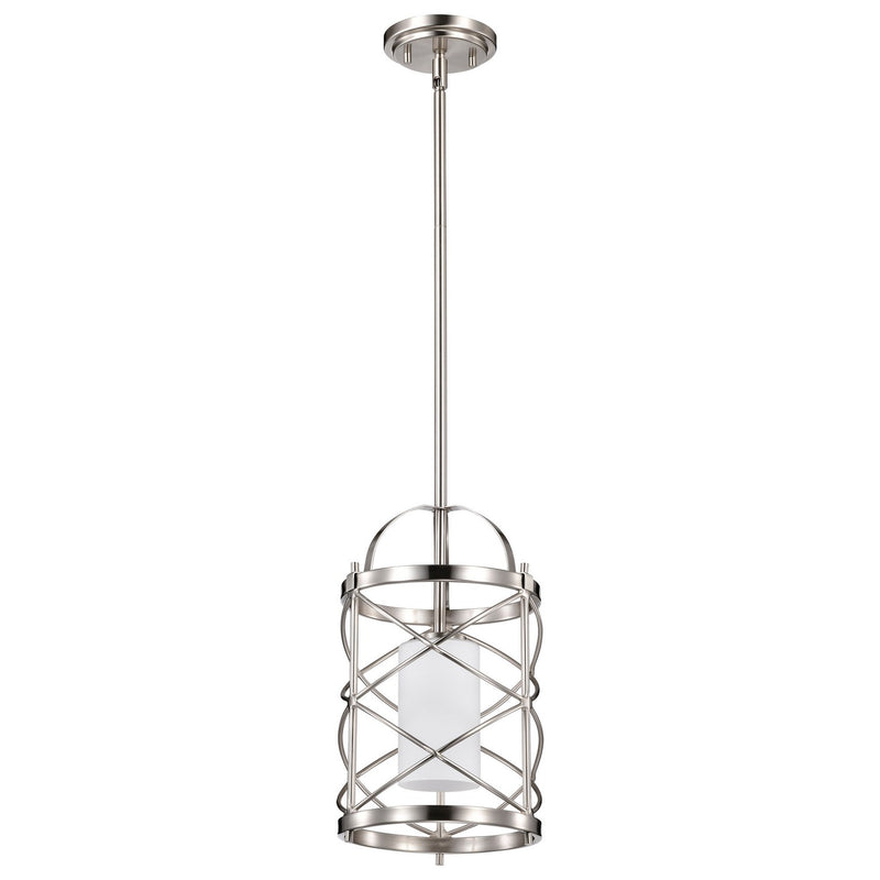 Nuvo Lighting 60-5332 One Light Mini Pendant, Brushed Nickel