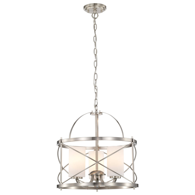 Nuvo Lighting 60-5333 Three Light Pendant, Brushed Nickel