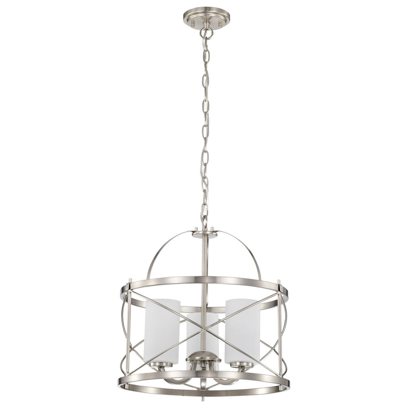 Nuvo Lighting 60-5333 Three Light Pendant, Brushed Nickel