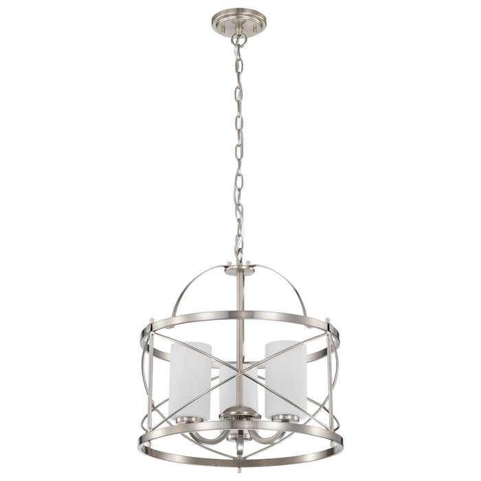 Nuvo Lighting 60-5333 Three Light Pendant, Brushed Nickel