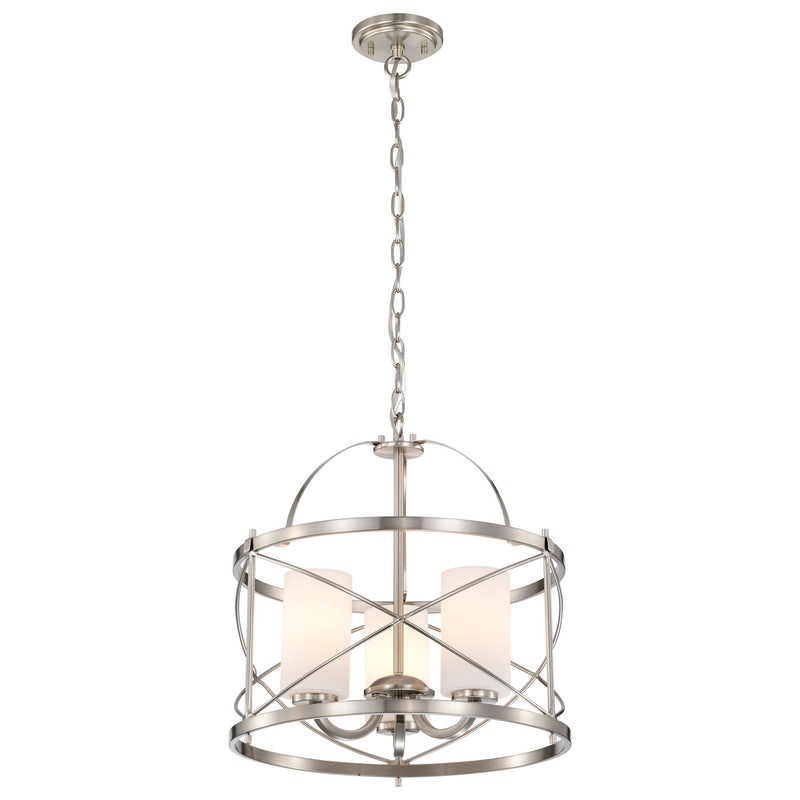 Nuvo Lighting 60-5333 Three Light Pendant, Brushed Nickel
