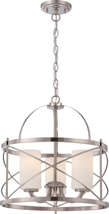 Nuvo Lighting 60-5333 Three Light Pendant, Brushed Nickel