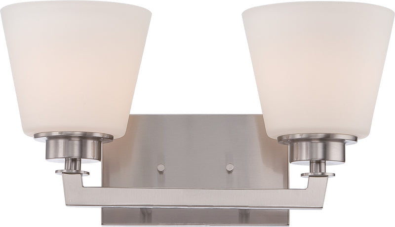 Nuvo Lighting 60-5452 Two Light Vanity, Brushed Nickel
