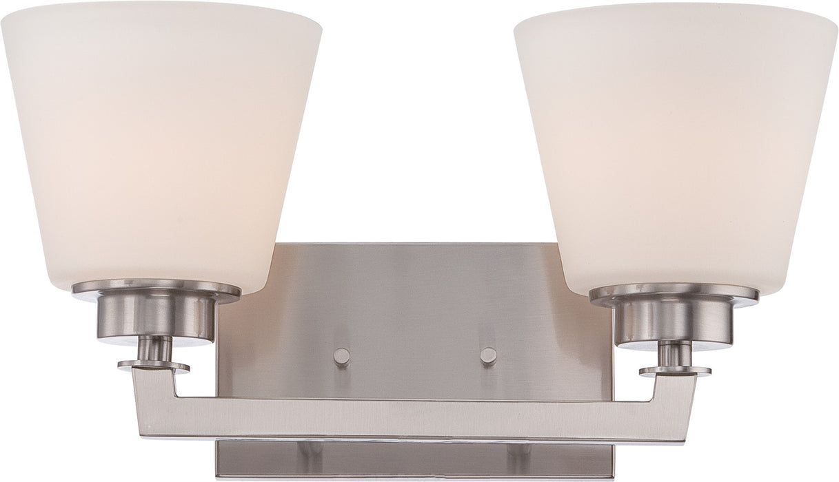 Nuvo Lighting 60-5452 Two Light Vanity, Brushed Nickel