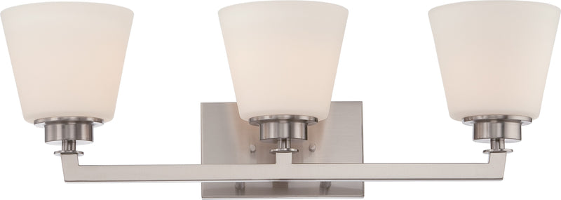 Nuvo Lighting 60-5453 Three Light Vanity, Brushed Nickel