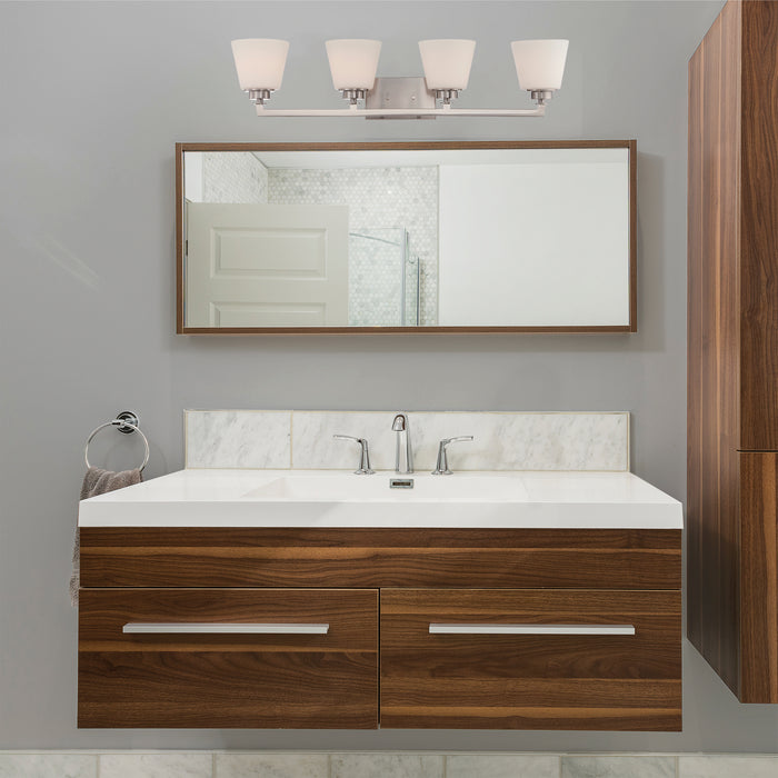 Nuvo Lighting 60-5454 Four Light Vanity, Brushed Nickel