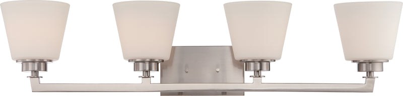 Nuvo Lighting 60-5454 Four Light Vanity, Brushed Nickel