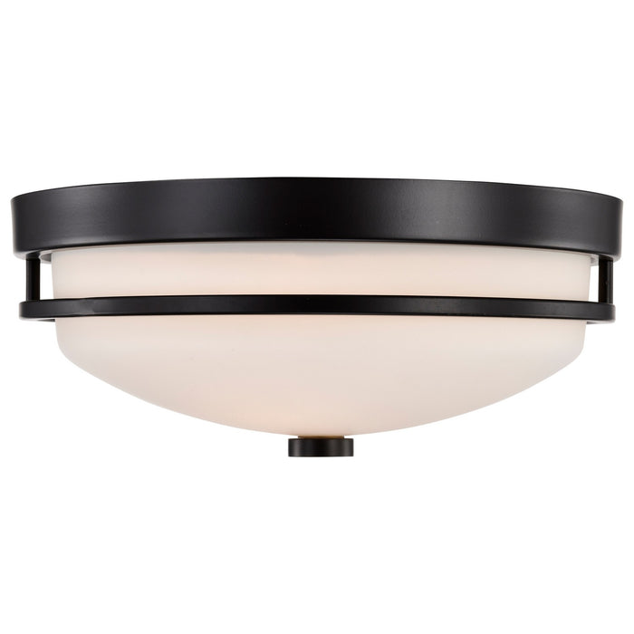 Nuvo Lighting 60-5586 Two Light Flush Mount, Sudbury Bronze