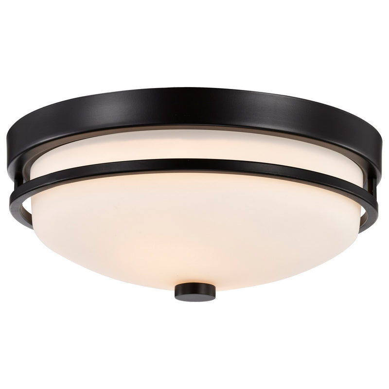 Nuvo Lighting 60-5586 Two Light Flush Mount, Sudbury Bronze