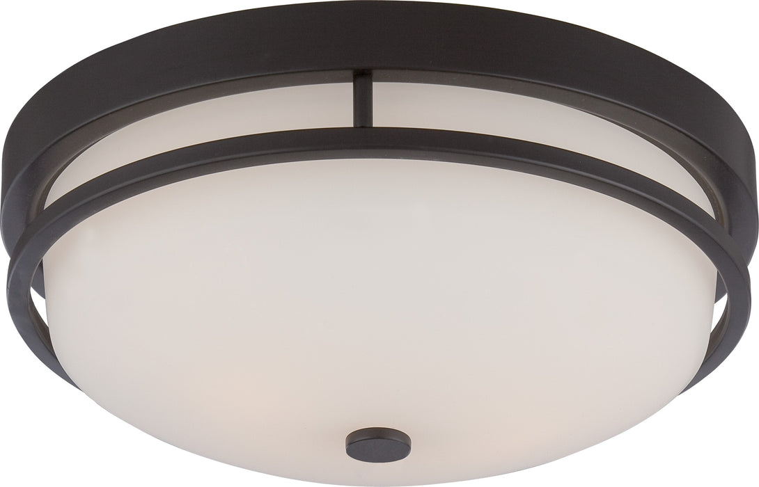 Nuvo Lighting 60-5586 Two Light Flush Mount, Sudbury Bronze