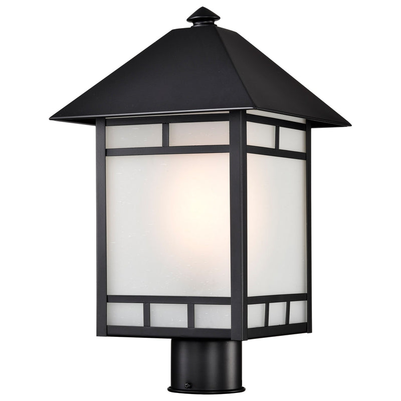 Nuvo Lighting 60-5605 One Light Post Lantern, Stone Black