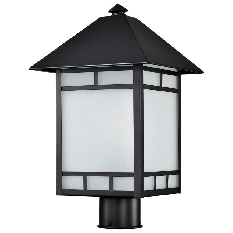 Nuvo Lighting 60-5605 One Light Post Lantern, Stone Black