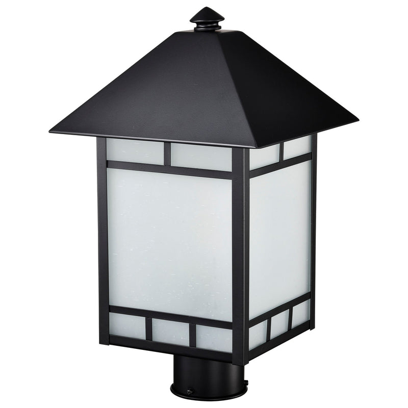 Nuvo Lighting 60-5605 One Light Post Lantern, Stone Black