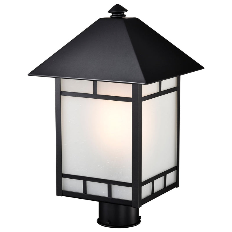 Nuvo Lighting 60-5605 One Light Post Lantern, Stone Black