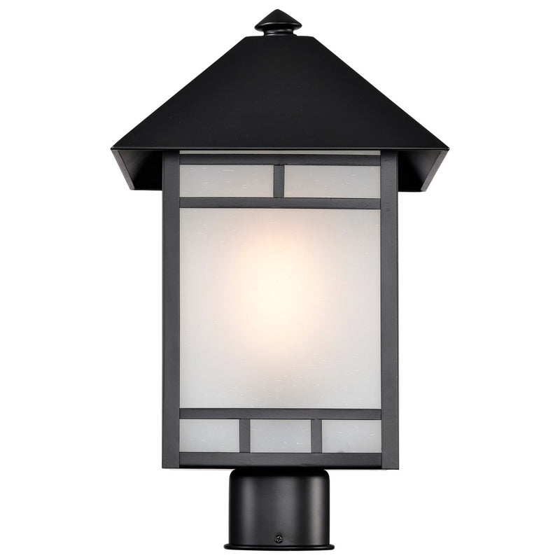 Nuvo Lighting 60-5605 One Light Post Lantern, Stone Black