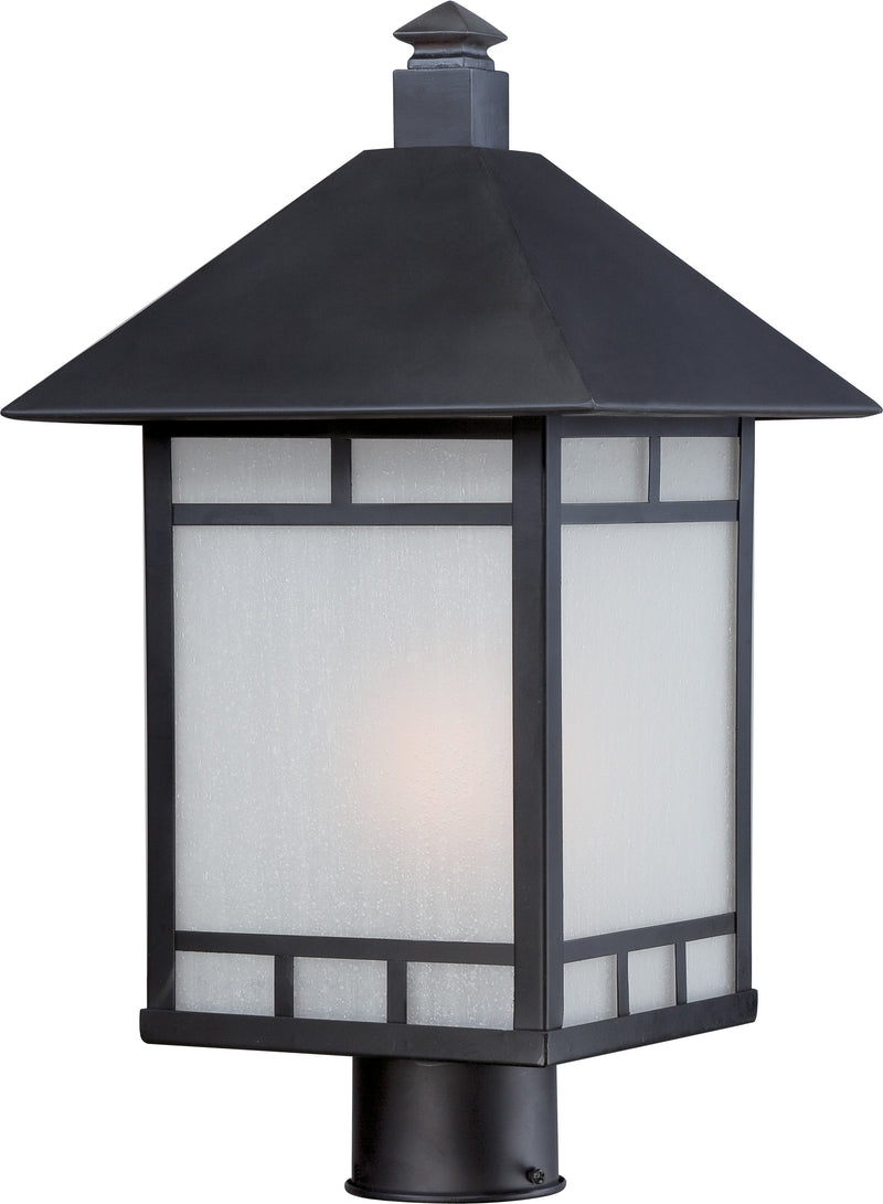 Nuvo Lighting 60-5605 One Light Post Lantern, Stone Black
